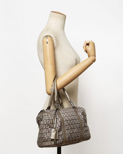 Fendi Zucca Boston Bag
