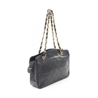 Chanel Black Matelasse Handbag Lambskin (sheep Leather)