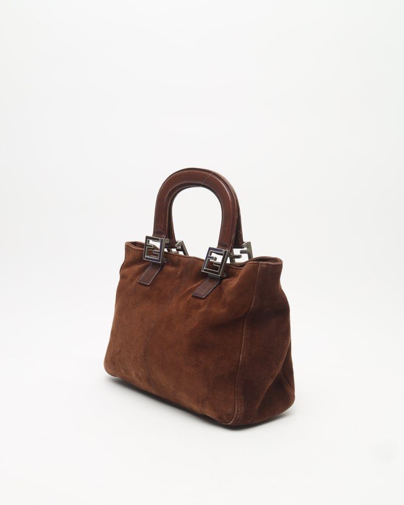 Fendi Suede Ff Handbag
