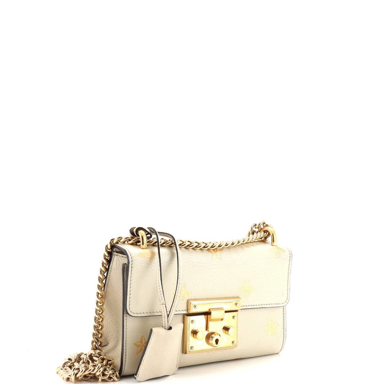 Gucci Padlock Shoulder Bag Printed Leather Small