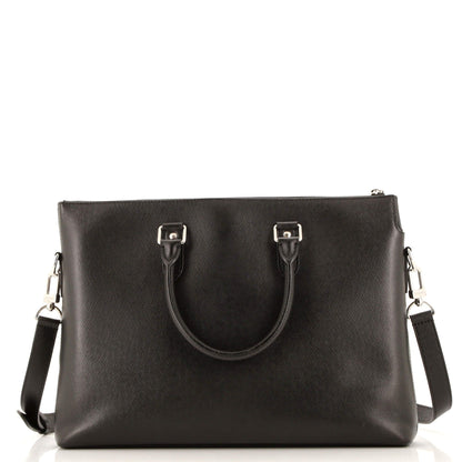 Louis Vuitton Anton Soft Briefcase Taiga Leather