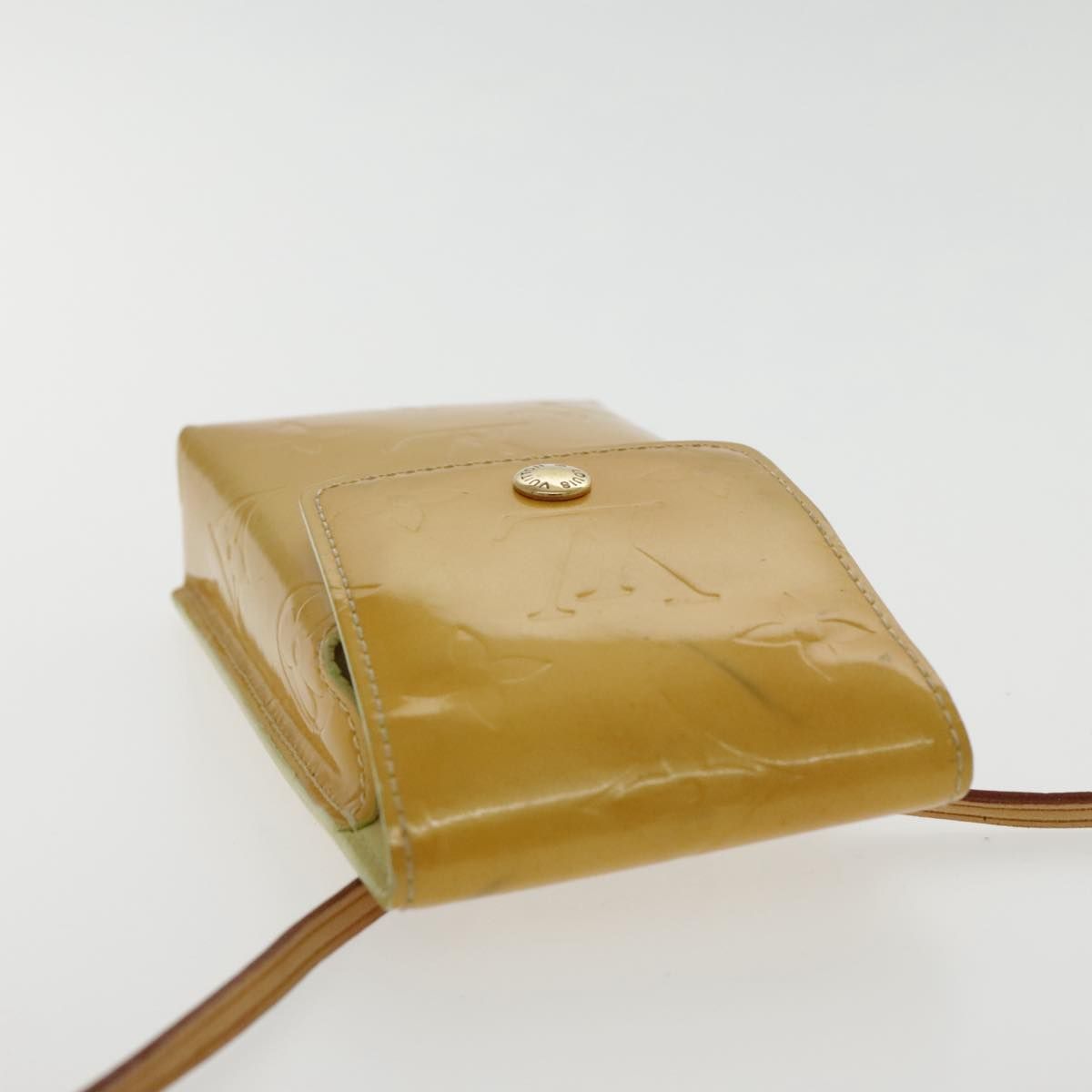 Louis Vuitton Vernis Walker Shoulder Wallet Gris M 91031 Lv Auth