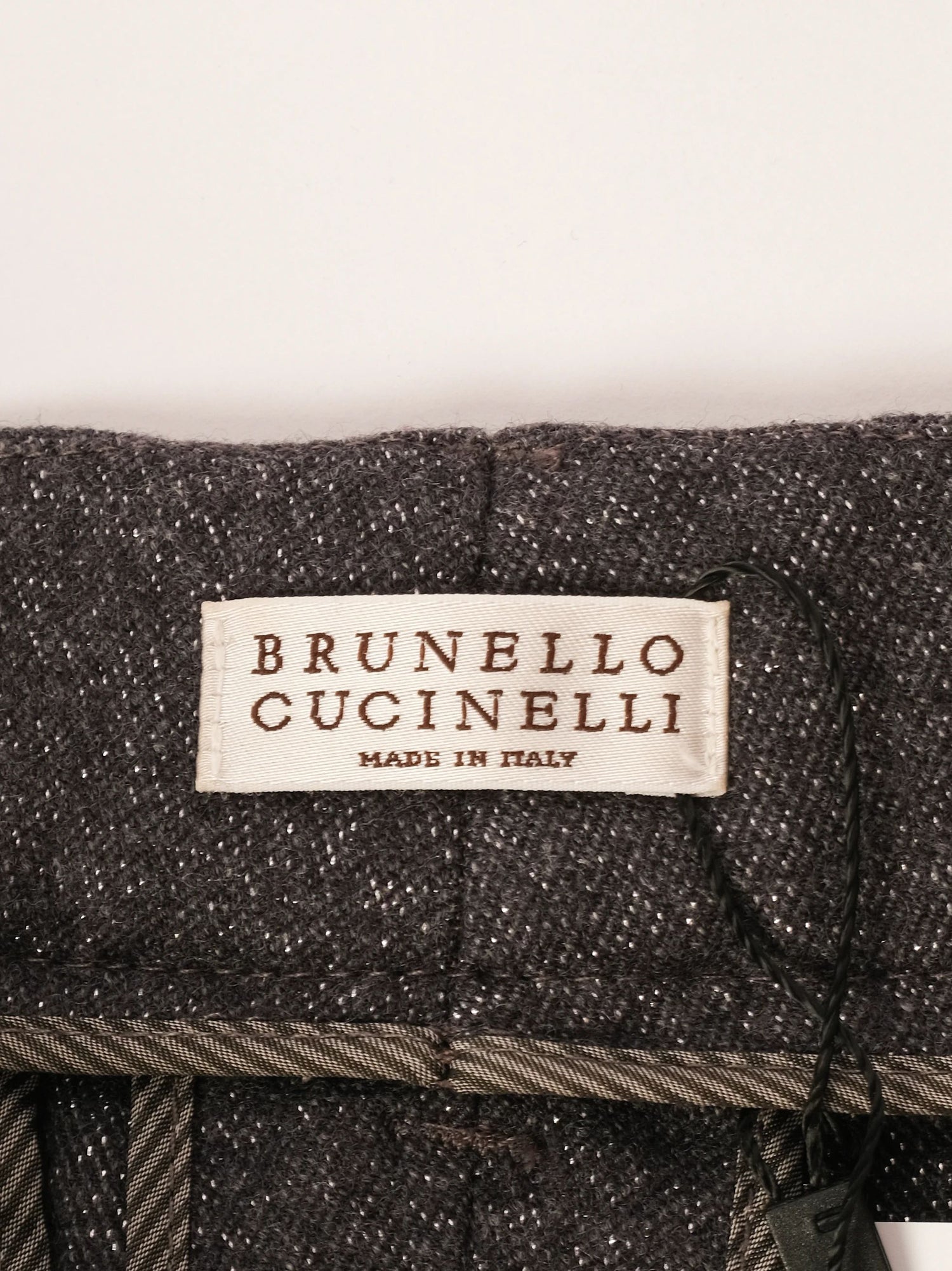 Excellent Brunello Cucinelli Gray Wool Pants Size L Made in Italy