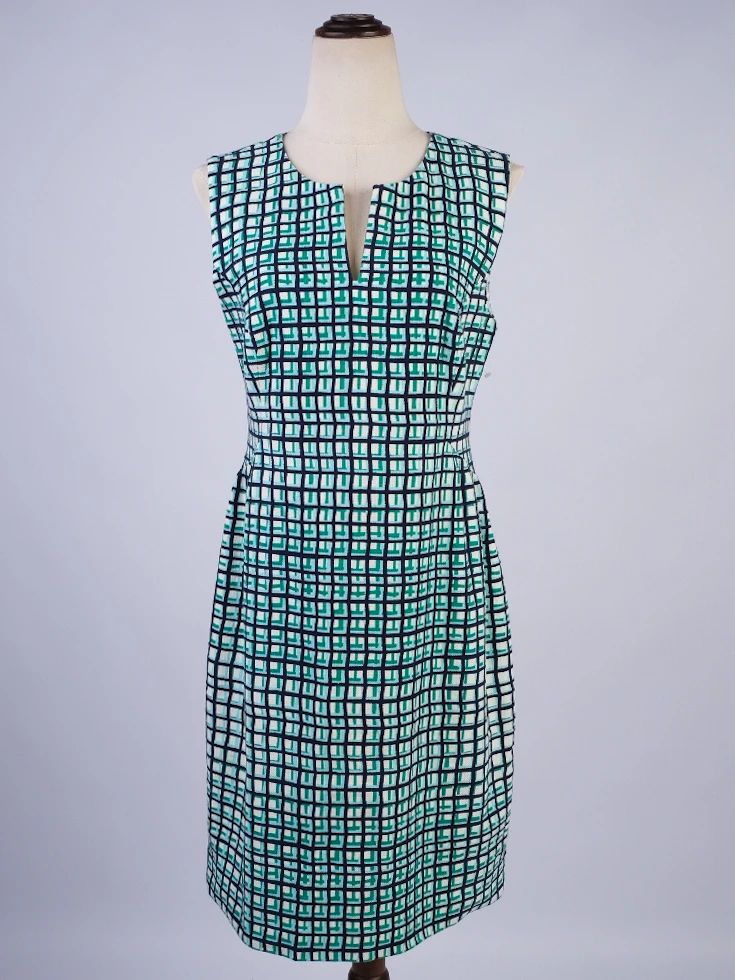 Excellent Kate Spade Green Sleeveless Dress XL Nylon