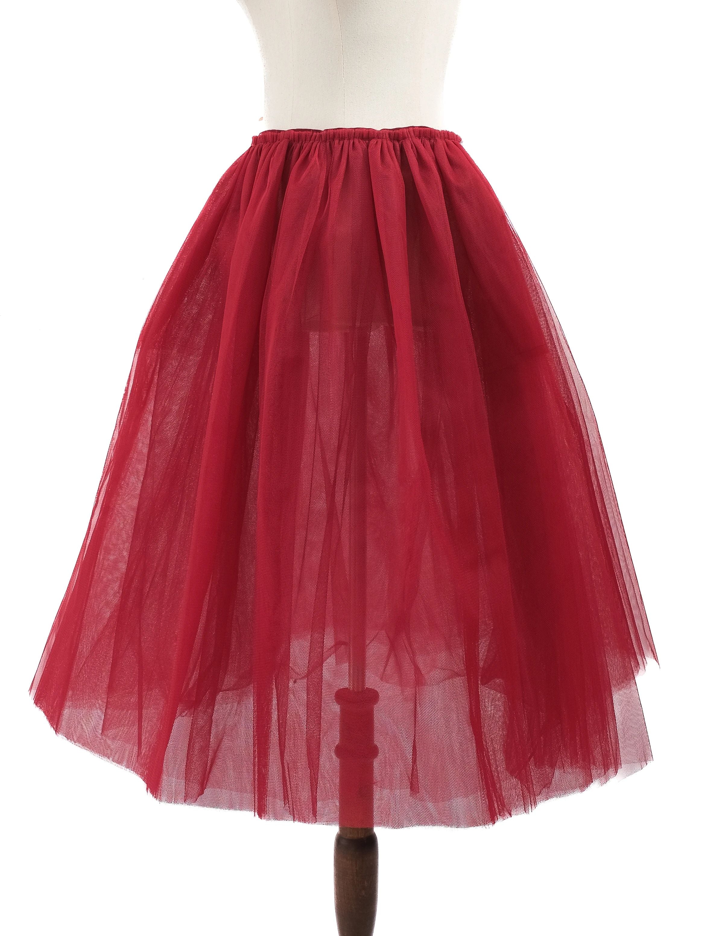 NEW Golden Goose Red Tulle Skirt Size S NWT GG DB Venezia