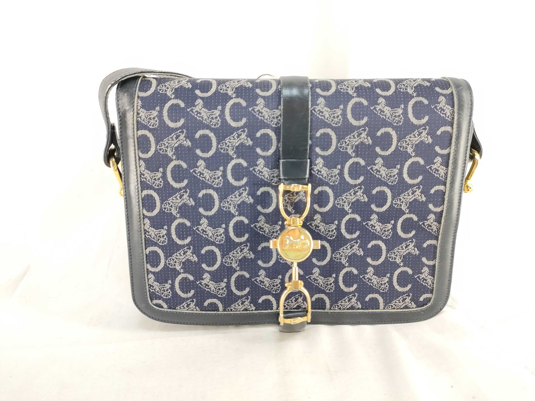 Celine C Saluki Carriage Shoulder Bag