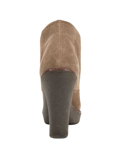 Emporio Armani Orange Genuine Suede Ankle Boots Size 37.5