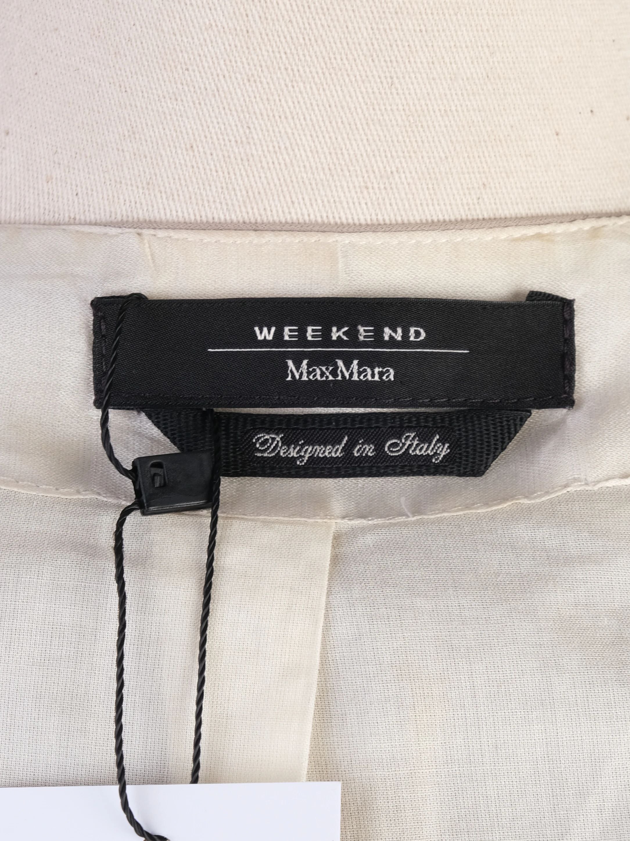 Excellent Weekend MaxMara Gray Silk Cropped Jacket Size S