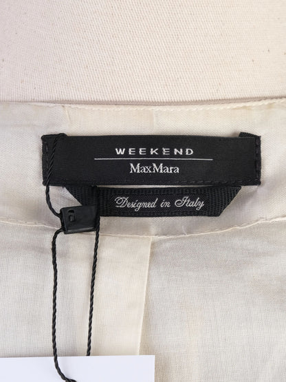 Excellent Weekend MaxMara Gray Silk Cropped Jacket Size S