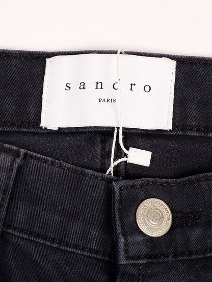 Excellent Sandro Blue Cotton Jeans Size L for Women