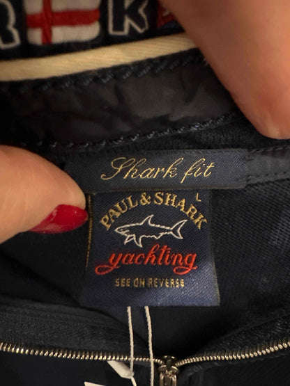 Excellent Paul&amp;Shark Long Sleeve Sweater Blue Cotton Yacht Club