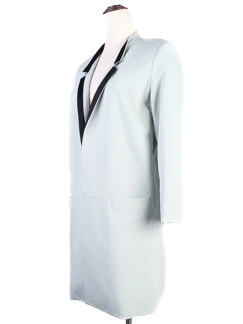 Excellent Massimo Rebechi Blue Viscose Long Blazer Size L