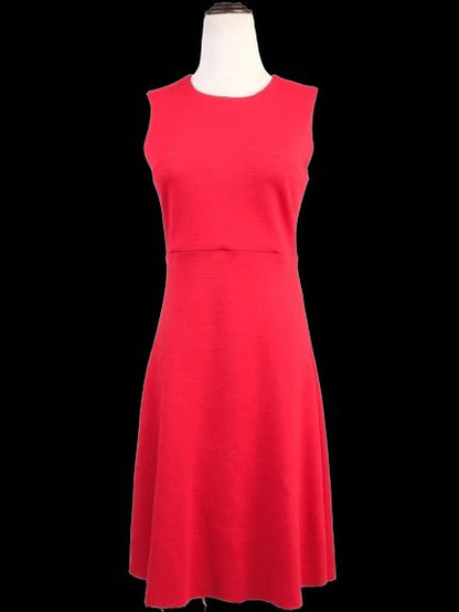 Joseph Red Wool Sleeveless Dress Size S - Excellent Condition