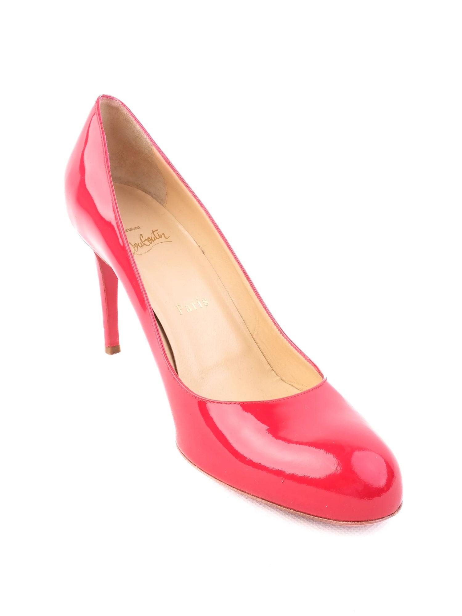 Good Christian Louboutin Red Leather High Heels Size 39 Pumps