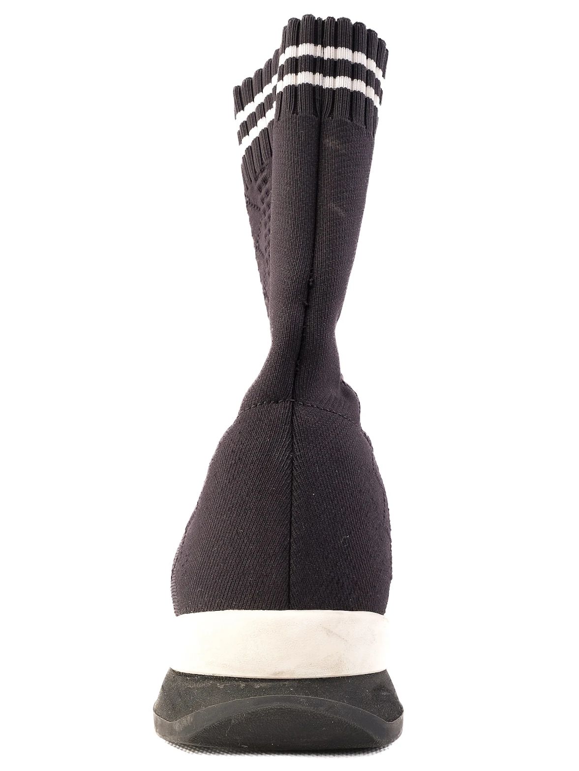 Excellent Fendi Black High-Top Sneakers Fabric Size 37