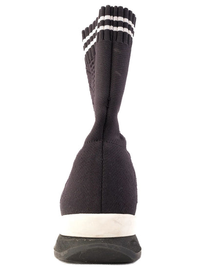 Excellent Fendi Black High-Top Sneakers Fabric Size 37