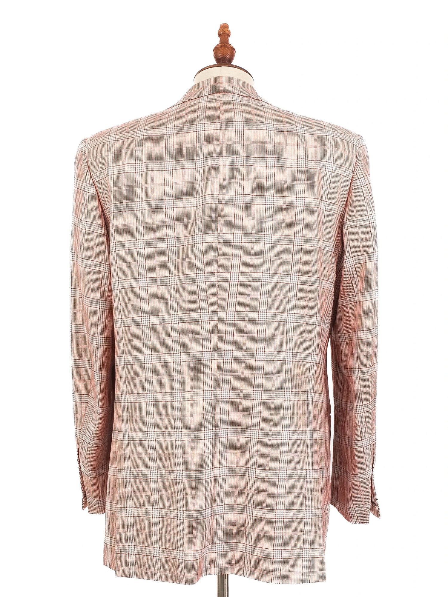 Excellent Feru Plaid Blazer Combined Wool Size M for Men