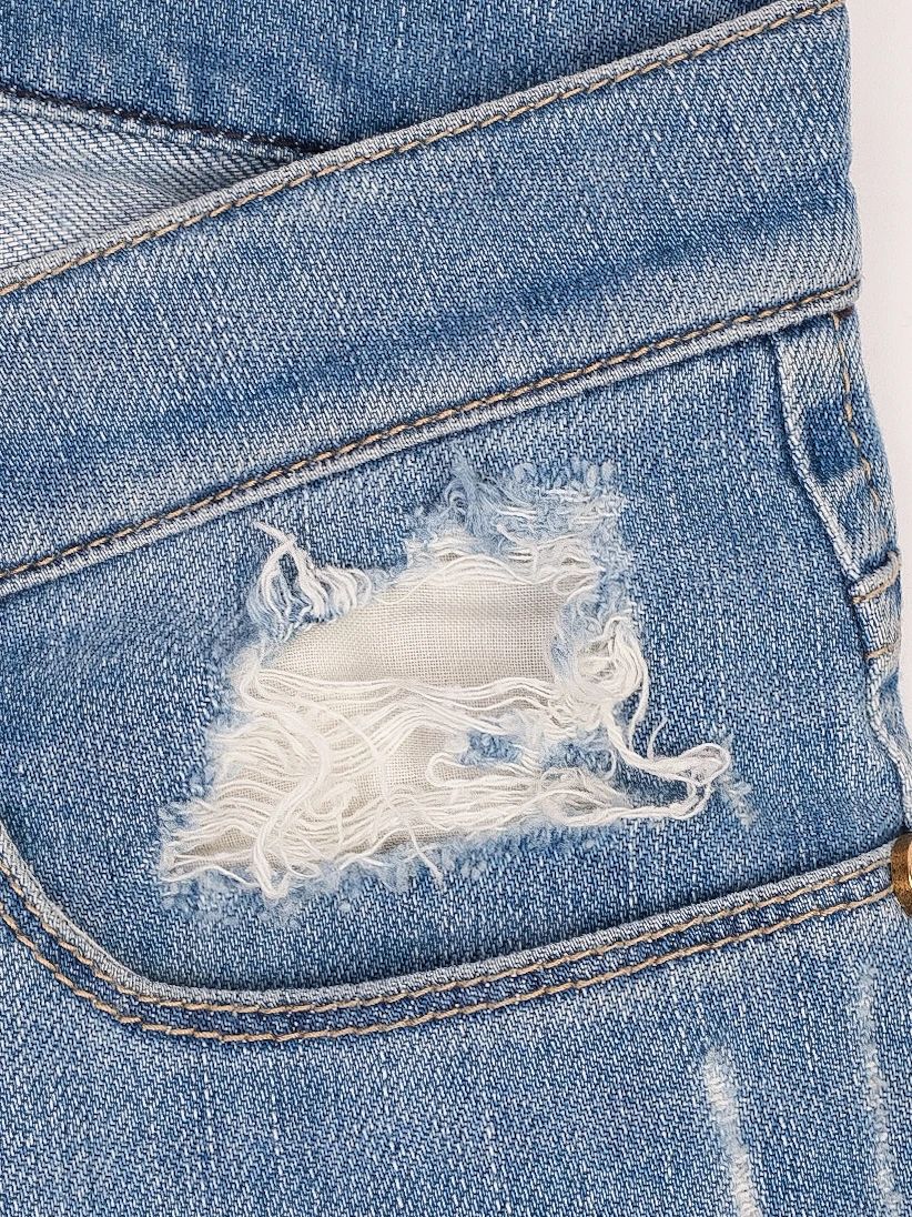 Good Plein Sud Blue Distressed Jeans Women&