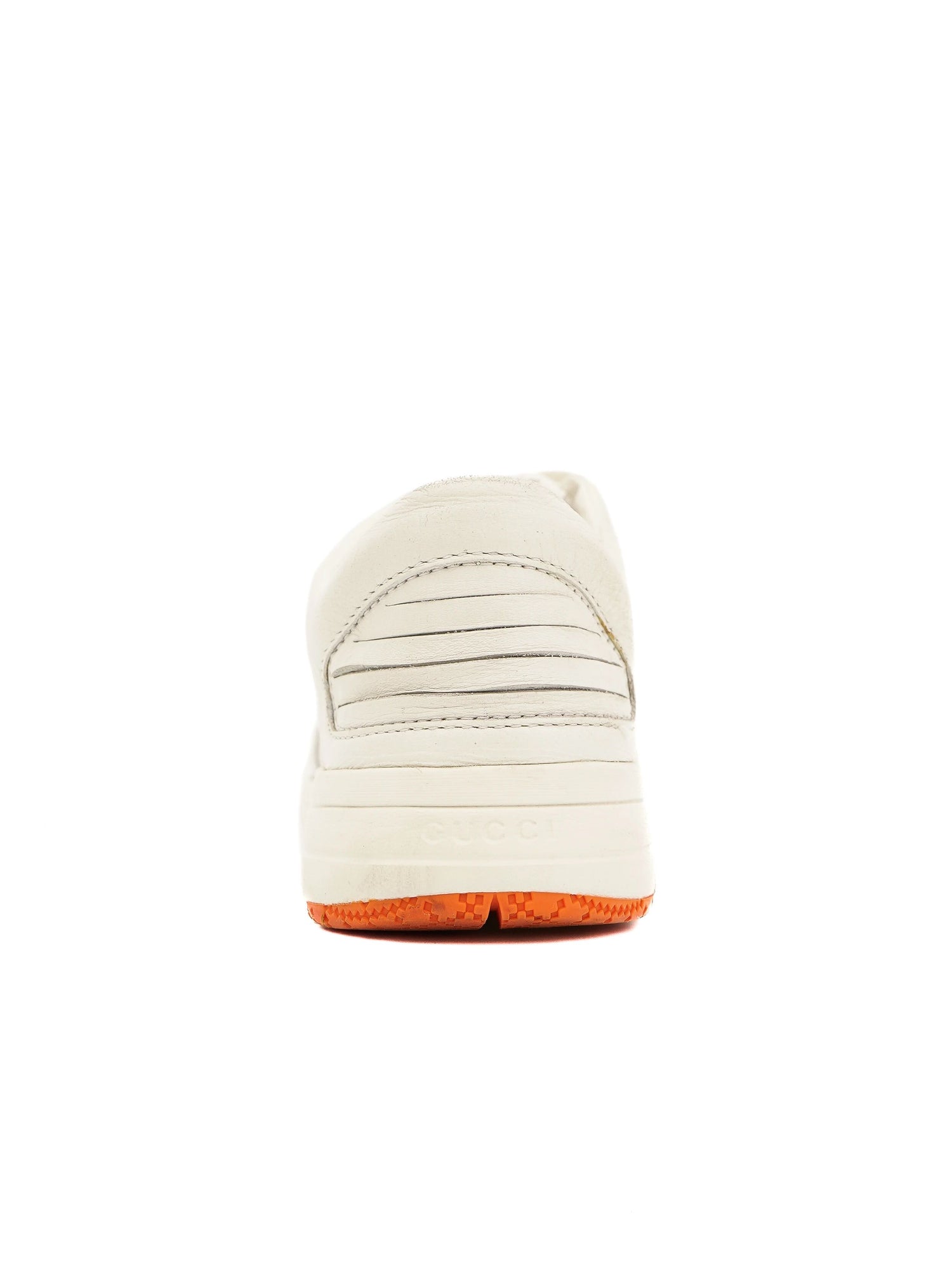 Gucci White Sneakers with Orange Accents Size 36 - Good Condition
