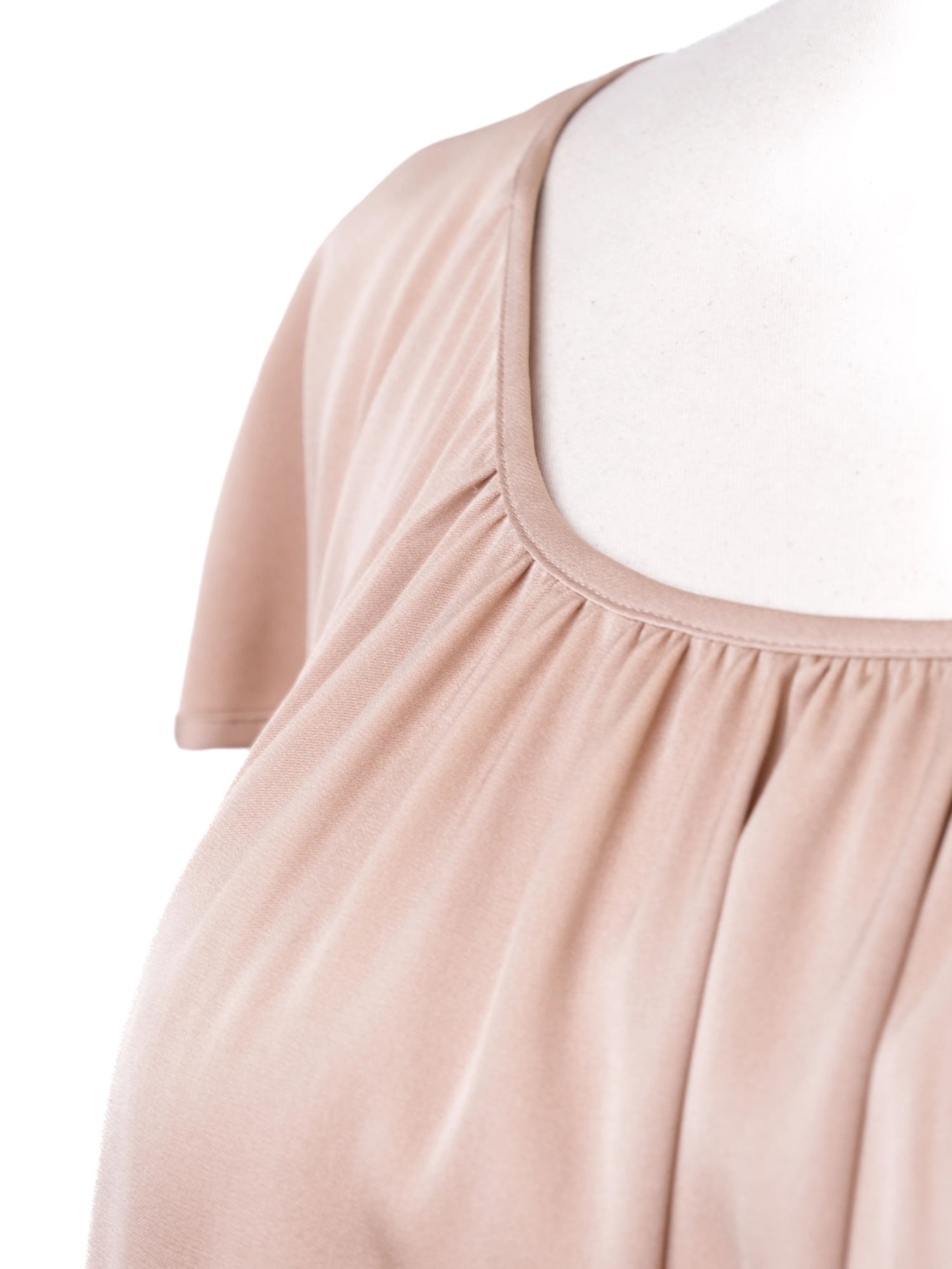 Excellent Hugo White Silk Blouse Size L Short Sleeve Flowy Top