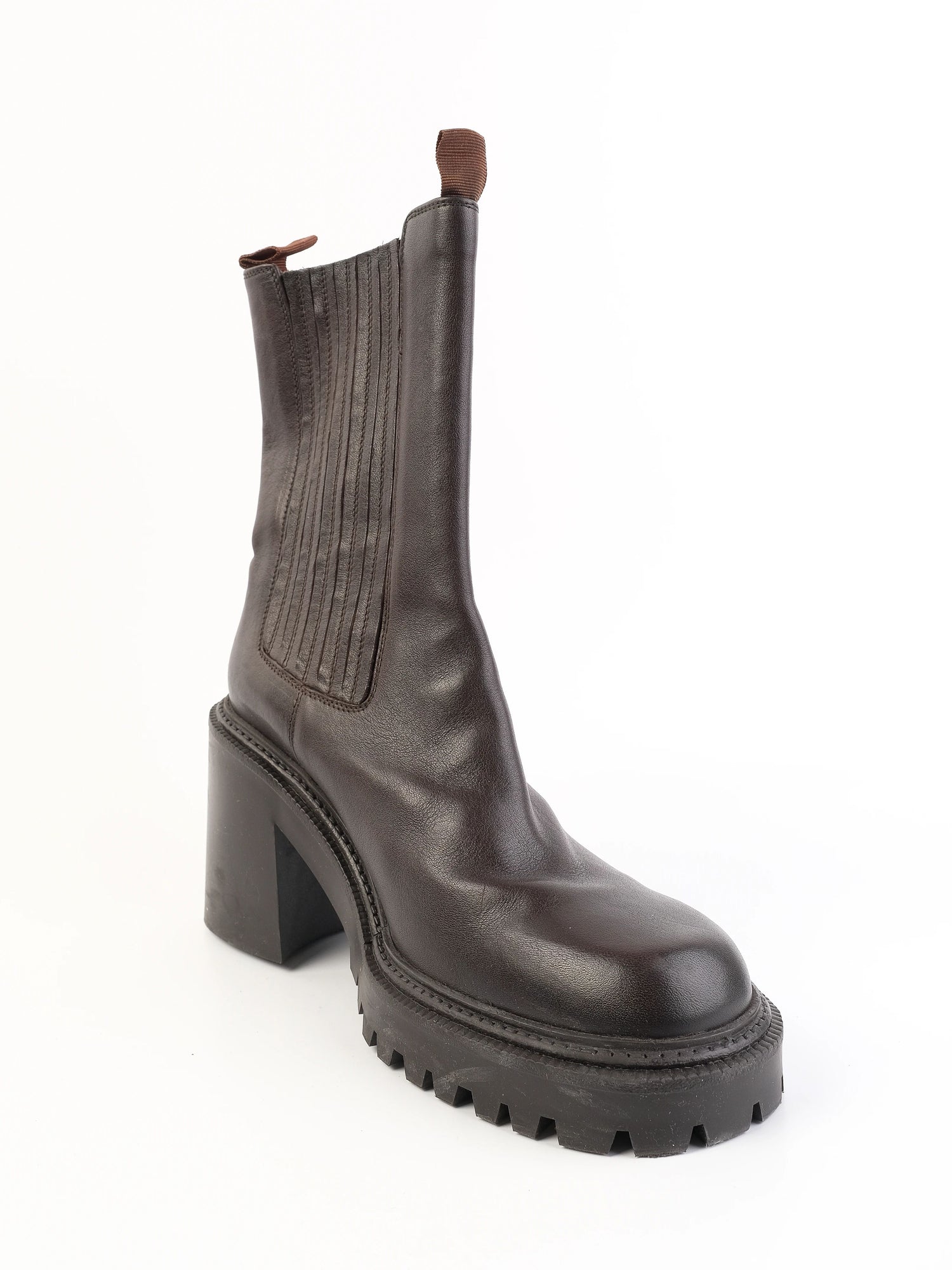 Vic Matie Black Leather Chelsea Boots Size 40 Excellent Condition