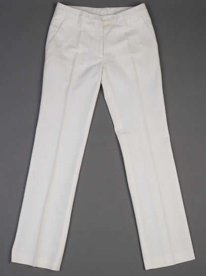 Excellent Veronique Branquinho White Trousers Size XS