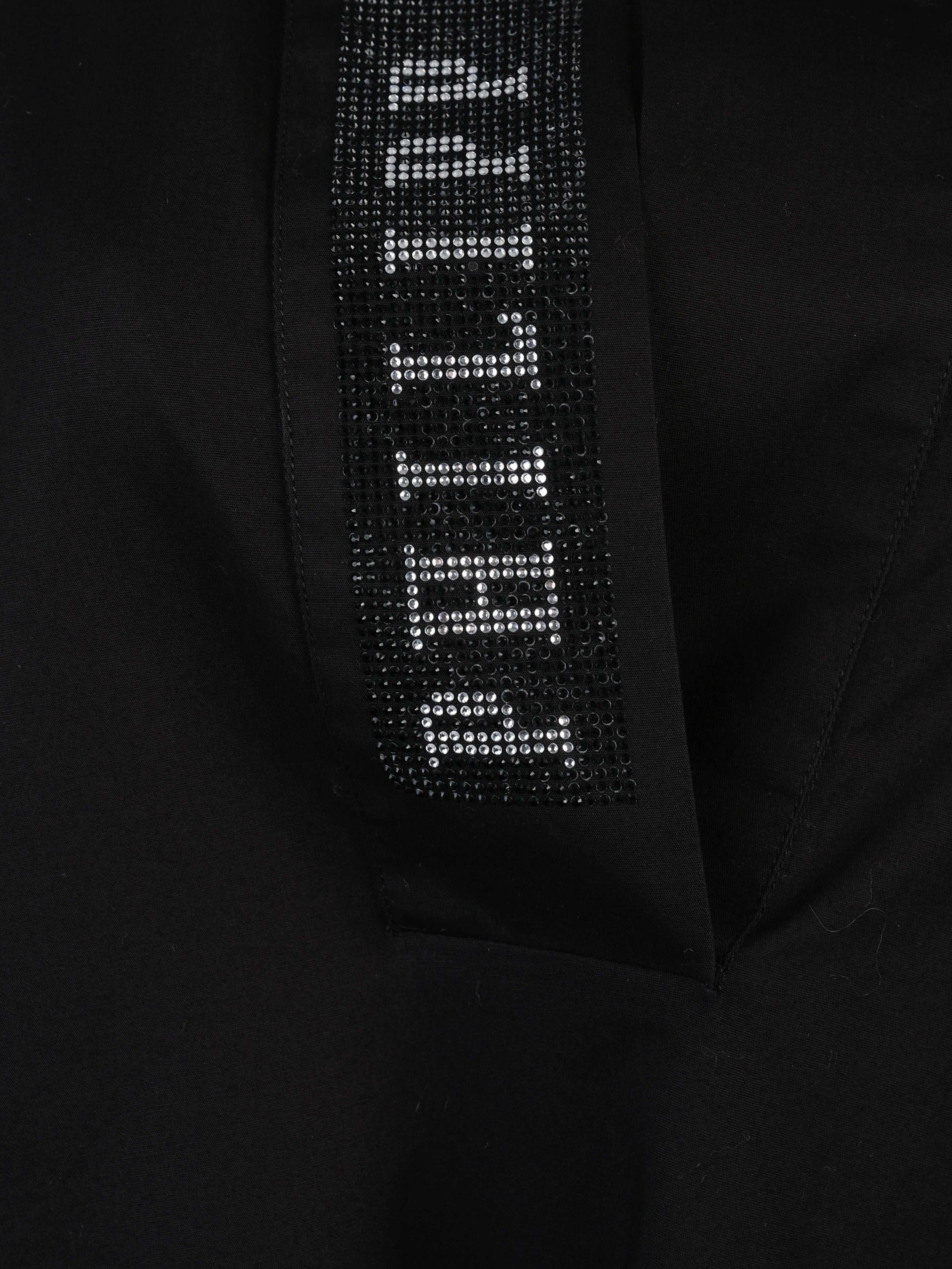 Excellent Phillipp Plein Black Long Sleeve Tunic Shirt Size S