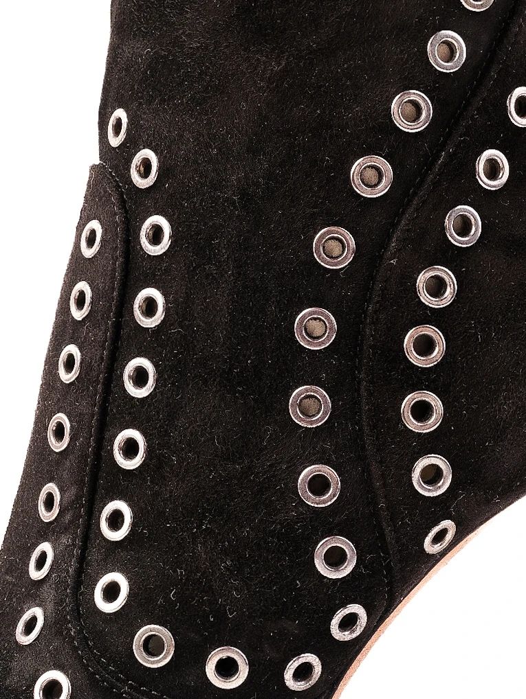 Excellent Alexander McQueen Black Suede Boots Size 39.5