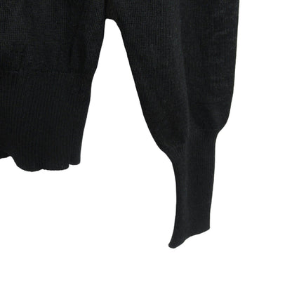 Chanel Knitwear Sweater Black Cashmere Silk 36
