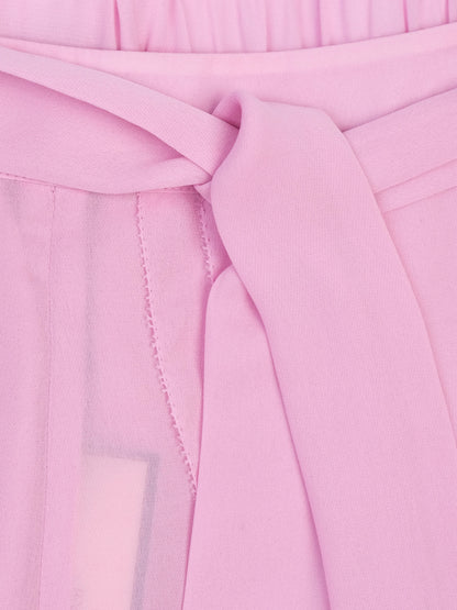 NEW By Malene Birger Pink Wrap-Style Shorts Size S