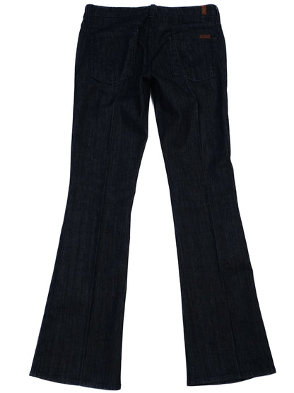 Excellent 7 For All Mankind Blue Bootcut Jeans Size M Cotton