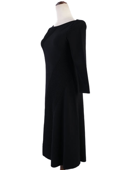 Excellent Roberto Cavalli Black Viscose Dress Size M Long Sleeve