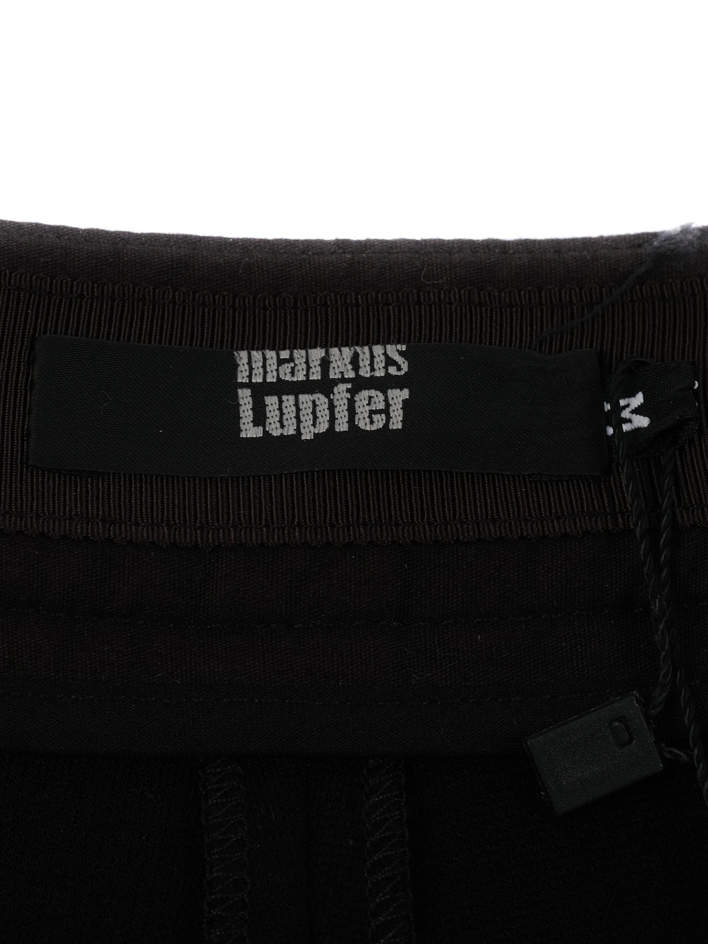 Excellent Markus Lupfer Black Shorts with Blue Stripes Size M