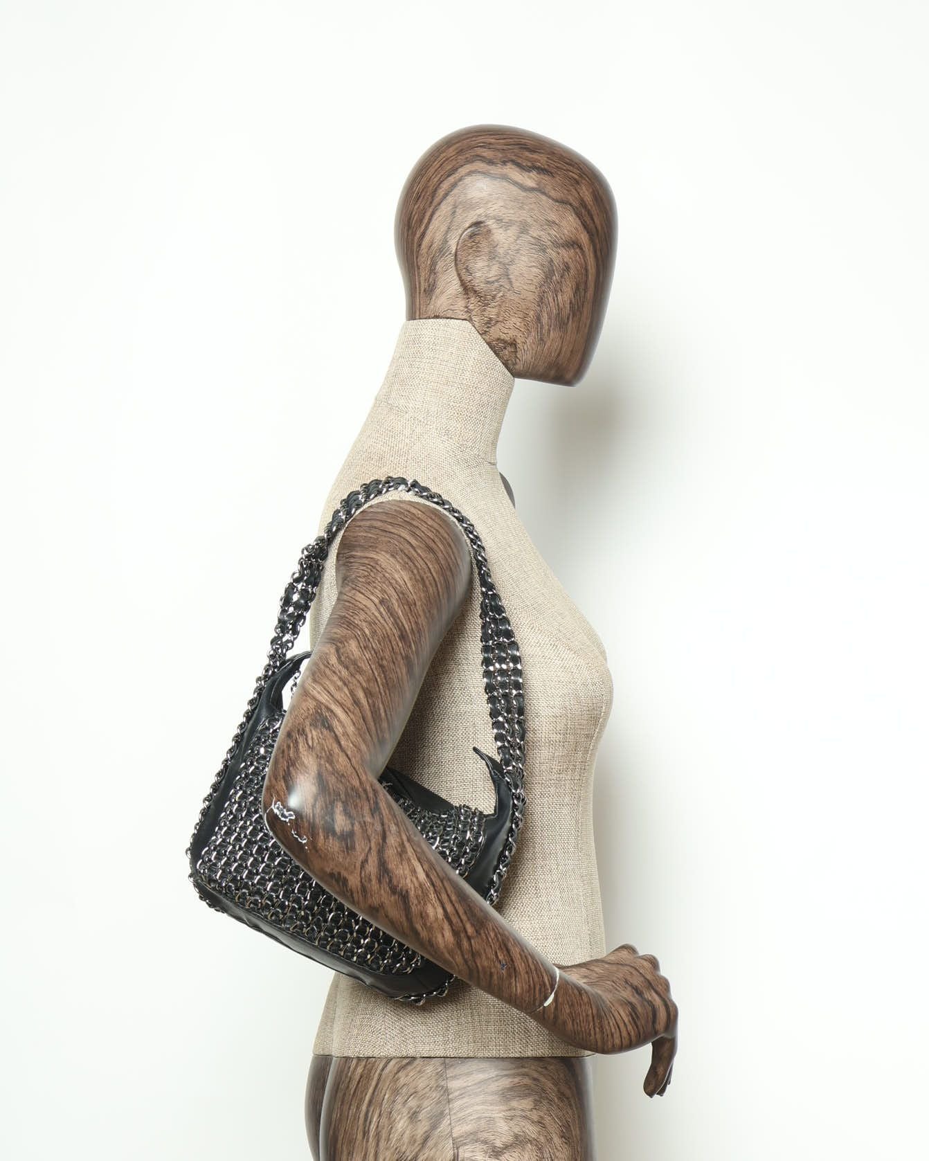 Chanel Triple Chain Hobo Bag