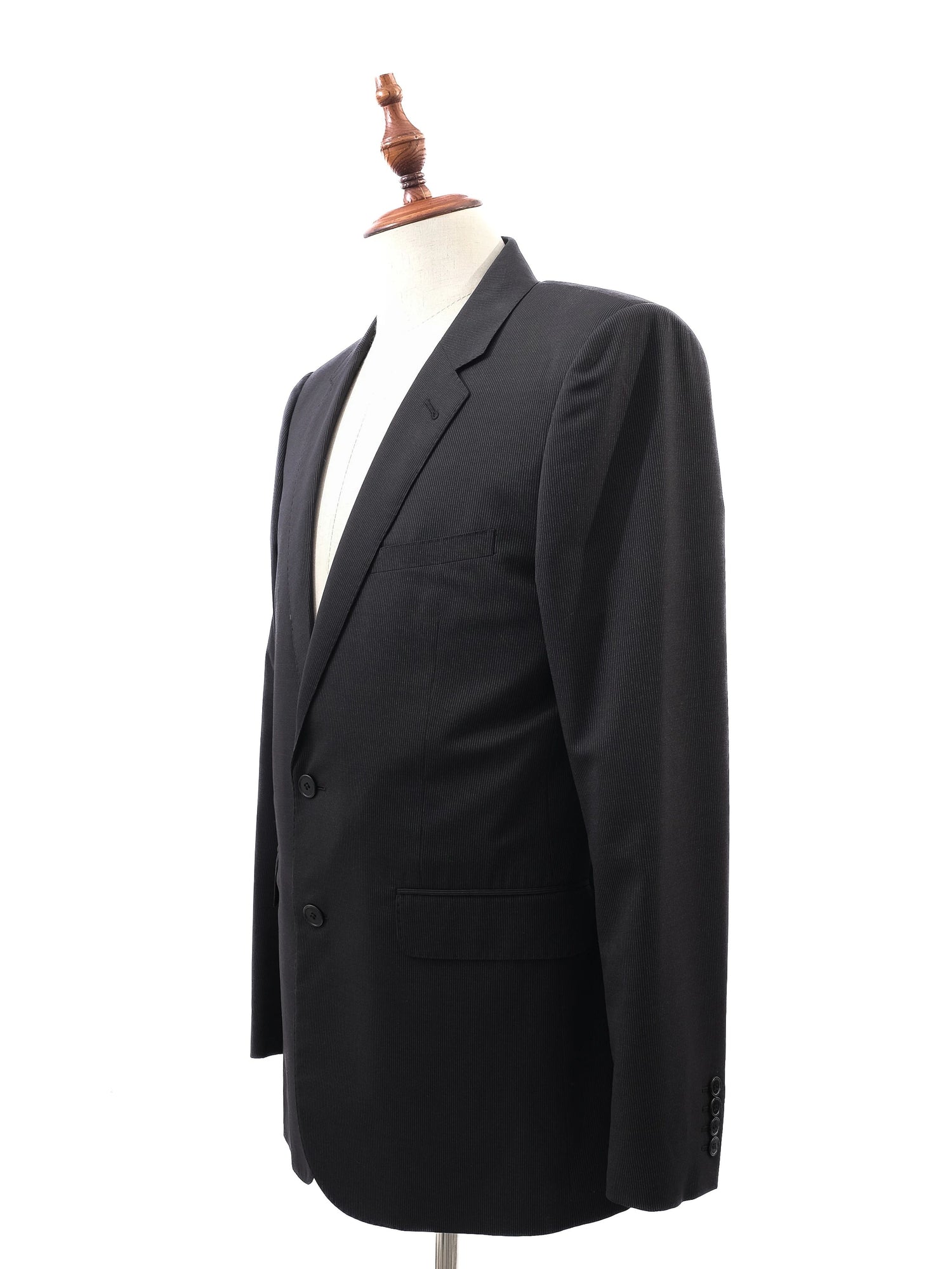 Perfect Saint Laurent Black Wool Blazer Size XL for Men