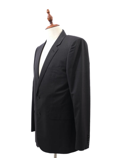 Perfect Saint Laurent Black Wool Blazer Size XL for Men