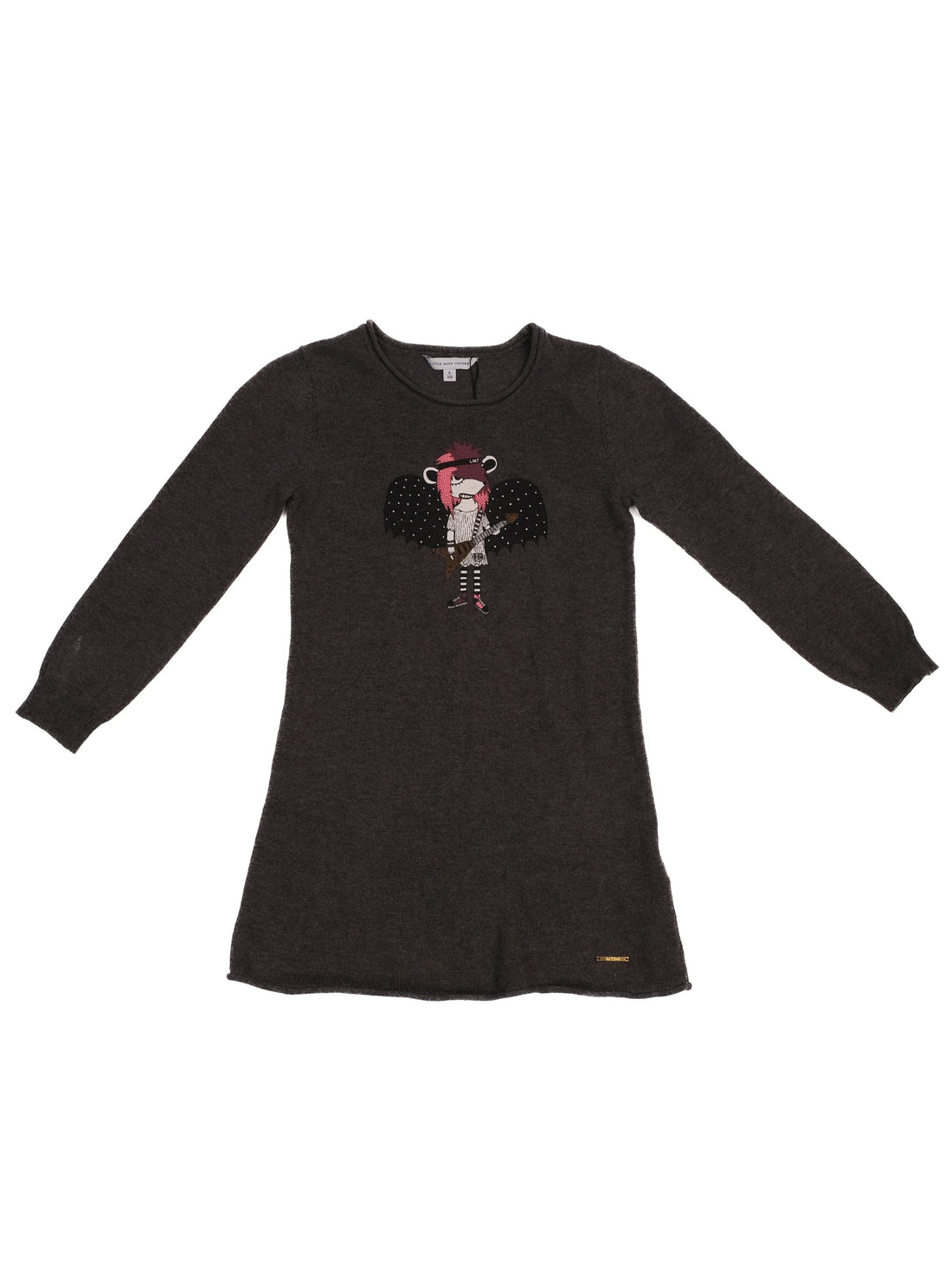 Excellent Little Marc Jacobs Gray Long Sleeve Dress Size 5