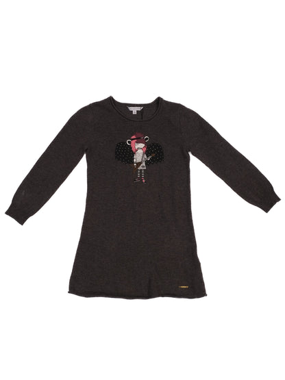 Excellent Little Marc Jacobs Gray Long Sleeve Dress Size 5