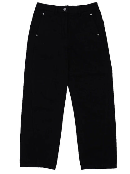 Excellent Lemaire Black Cotton Pants Size M with Pocket Details