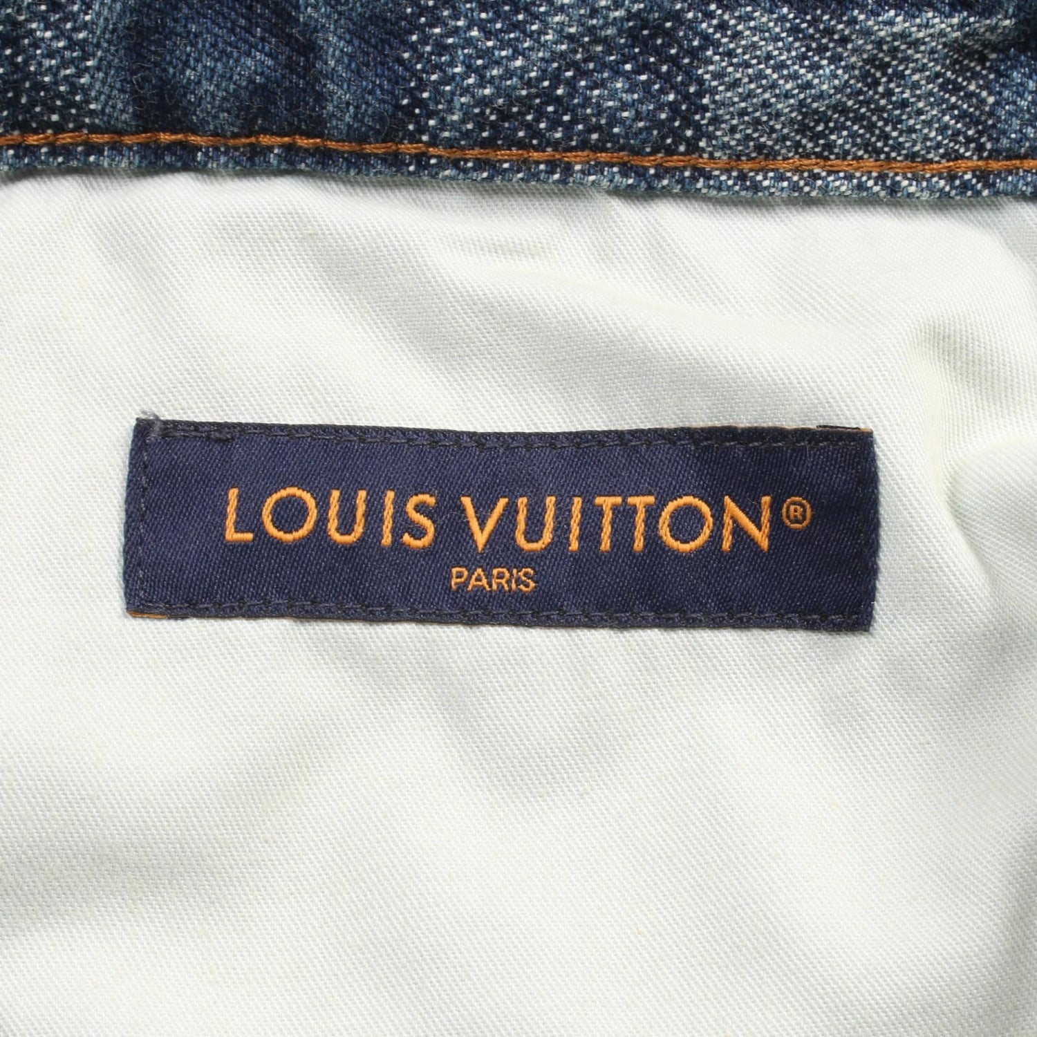 Louis Vuitton Damier Skate Blue Denim Pants Rm 241 Gco Hqd 87w