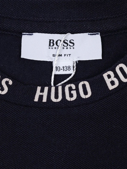 Excellent Hugo Boss Kids Navy Blue Slim Fit T-Shirt Size 10