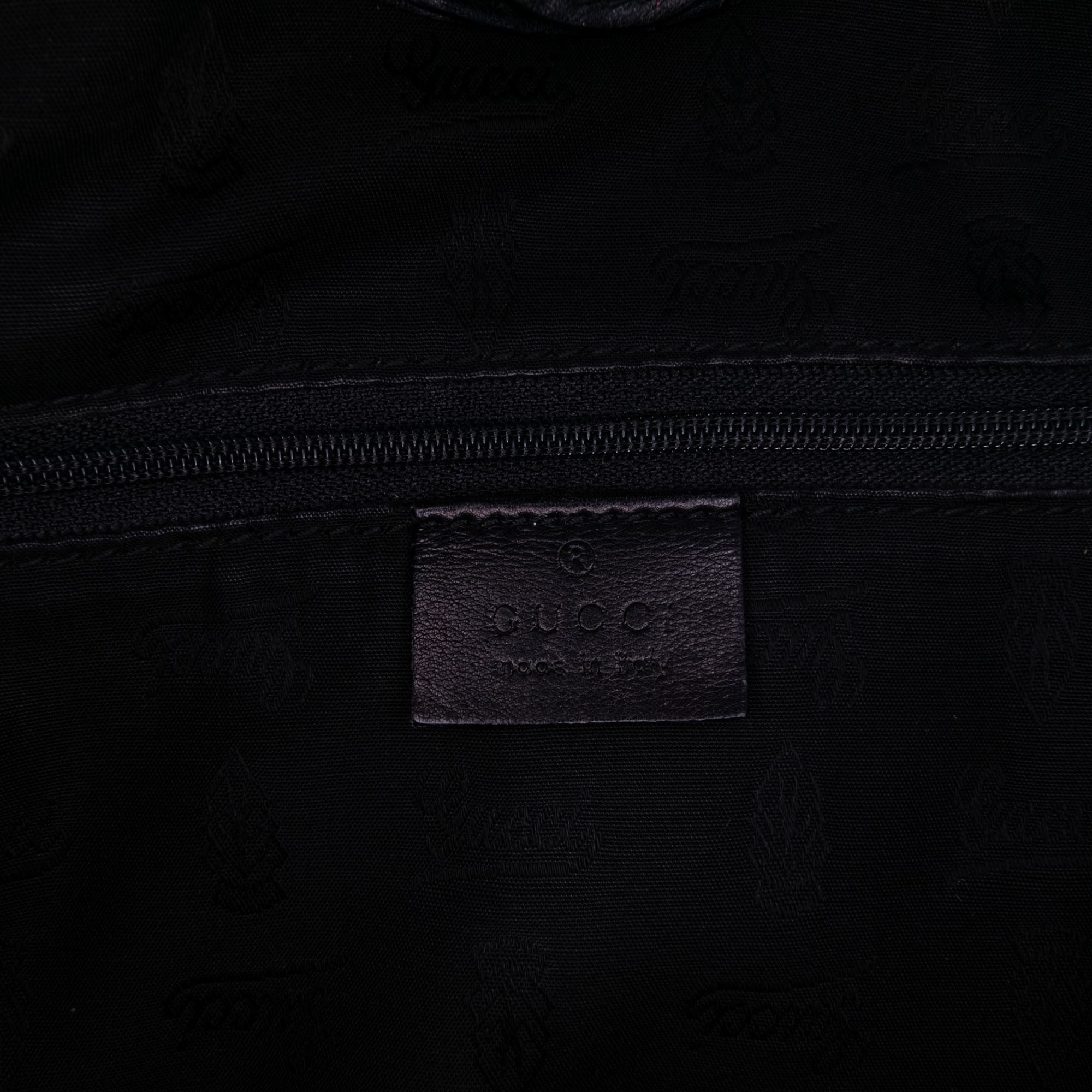 Gucci Medium Guccissima Sukey Tote Black