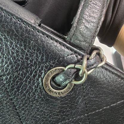 Chanel Turn-around Ligne Black Deerskin