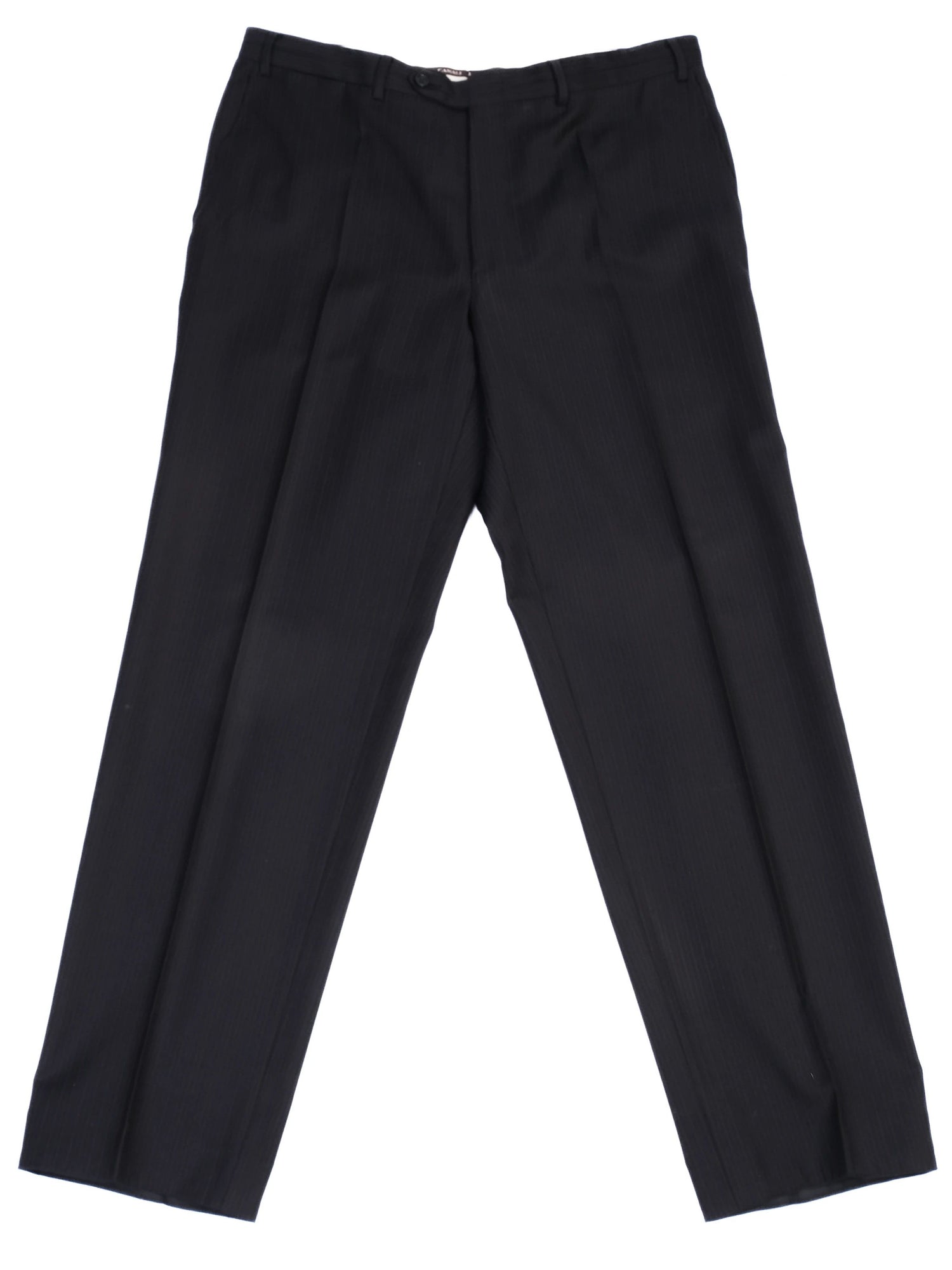 Excellent Canali Black Wool Pinstripe Suit Jacket Size XXL