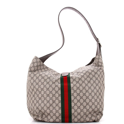 Gucci Jackie 1961 Soft Shoulder Bag Gg Coated Canvas Medium