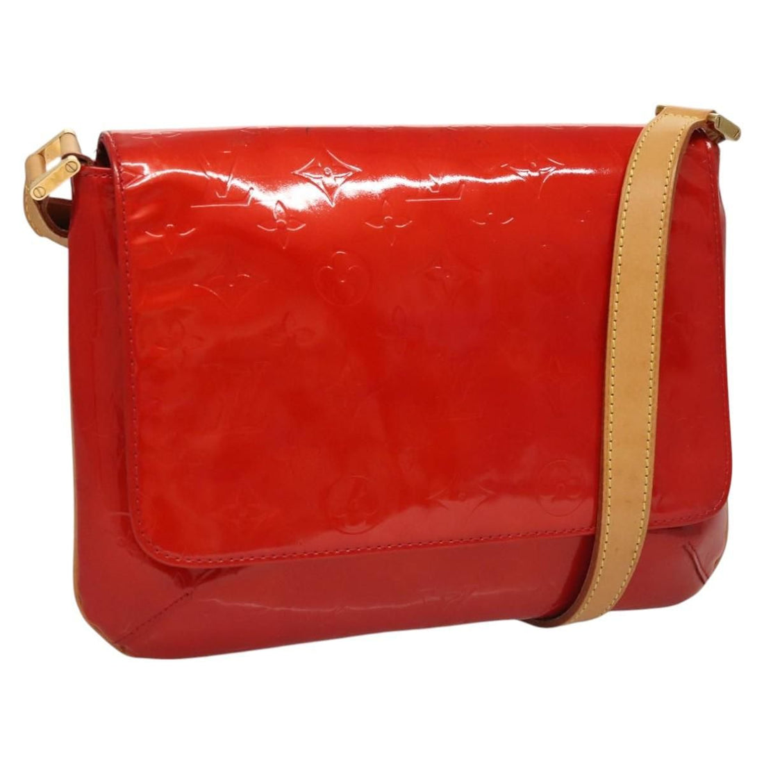Louis Vuitton Vernis Thompson Street Bag Red M 91094 Lv Auth
