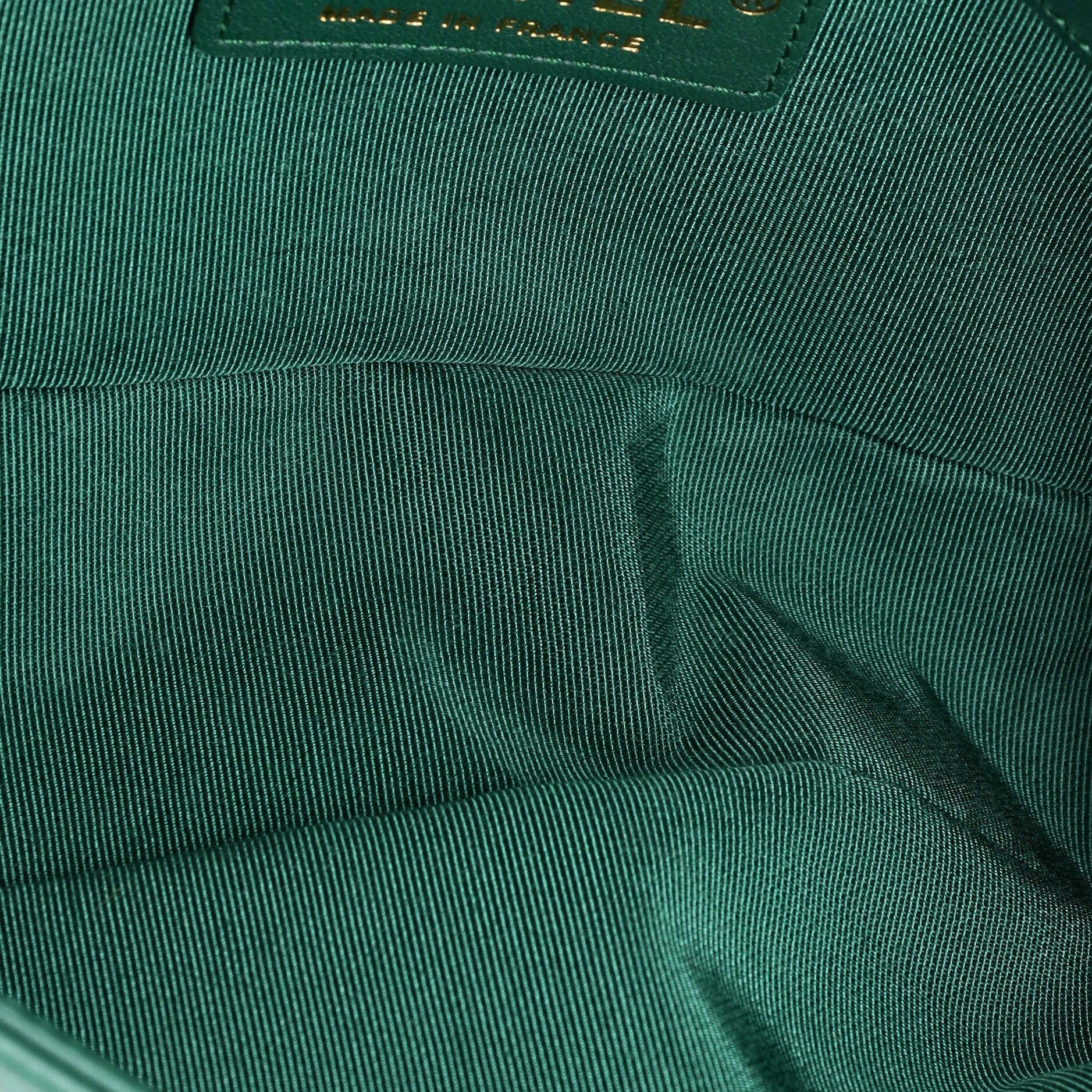 Chanel Boy Flap Bag Perforated Chevron Lambskin Small