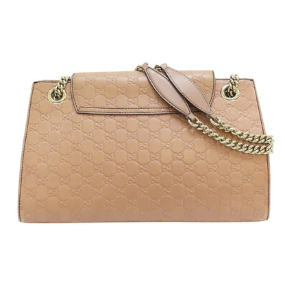 Gucci Guccissima Emily Shoulder Bag Calfskin Pink 295403