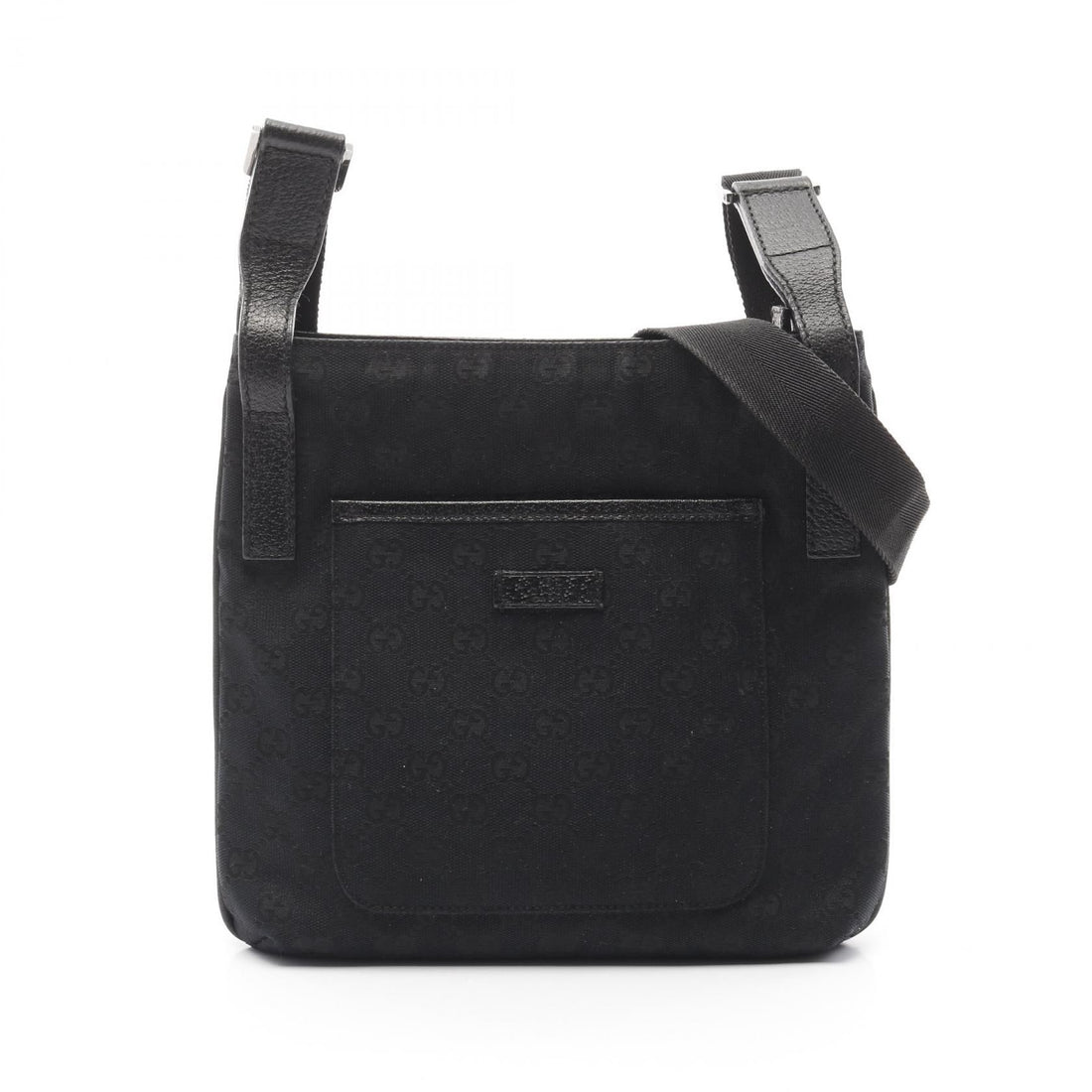Gucci Gg Canvas Shoulder Bag Black Canvas 122793