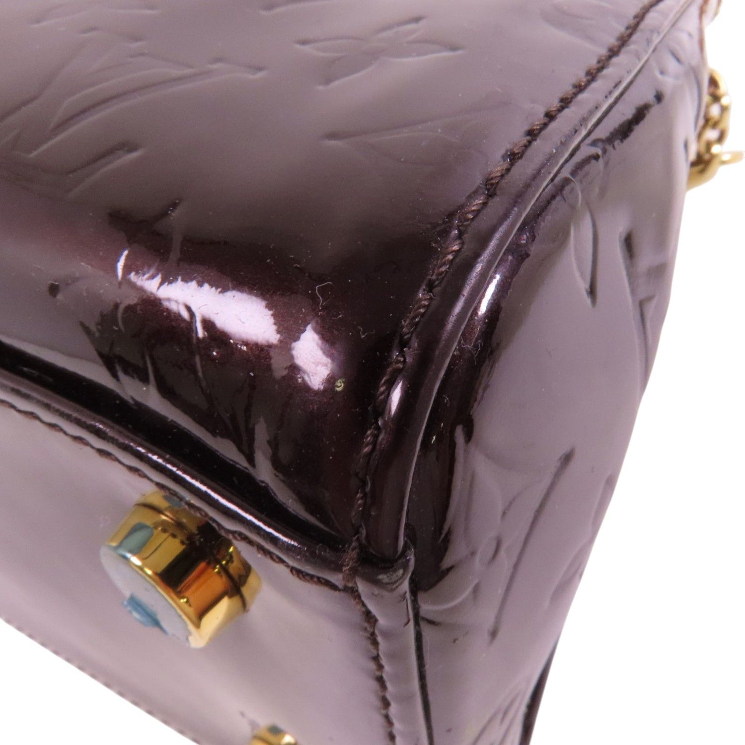 Louis Vuitton Vernis Brea Mm Hand-milled Shoulder Bag Bordeaux 2way Shoulder Bag M 91619